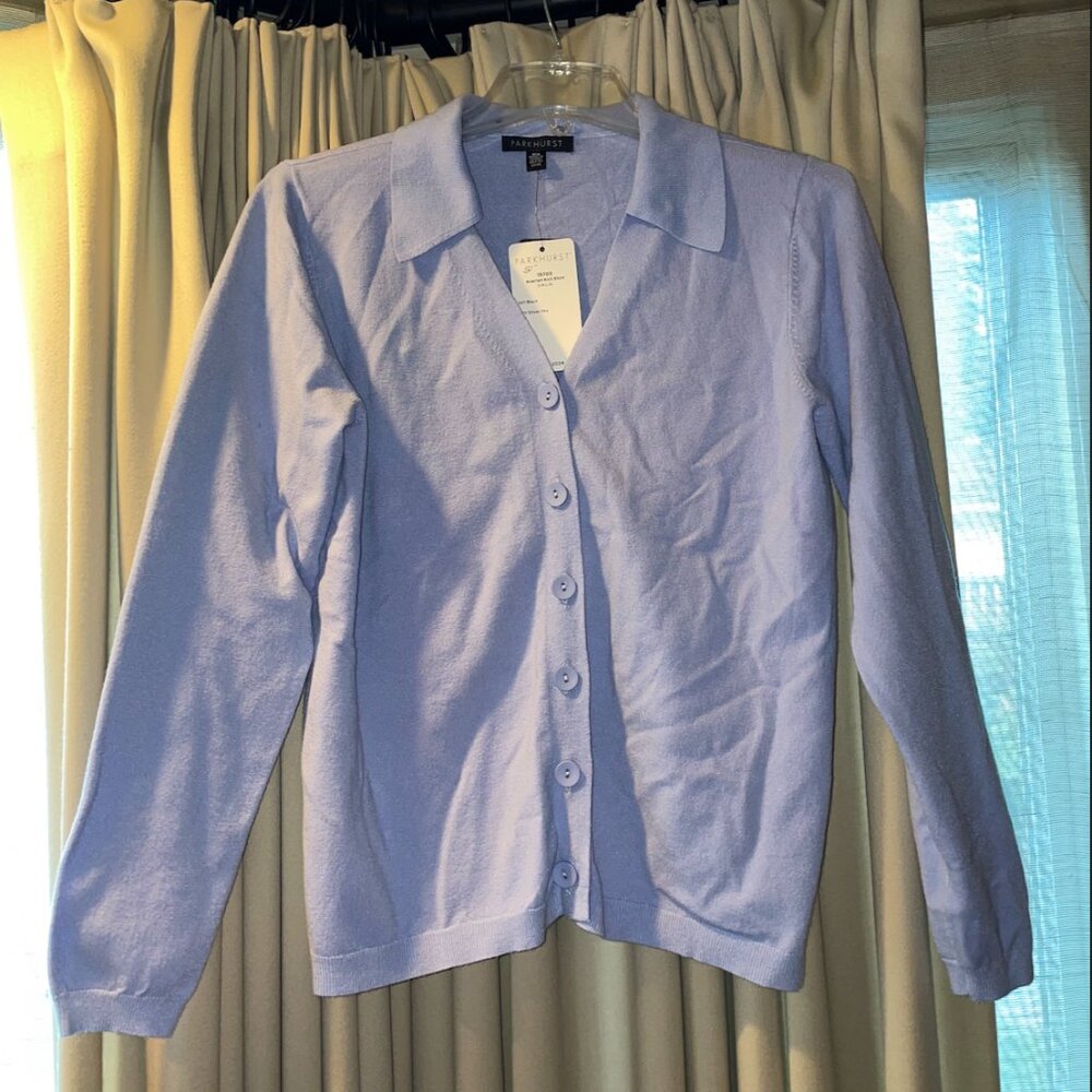 Medium Lavender Cardigan - Parkhurst Fall 2024
